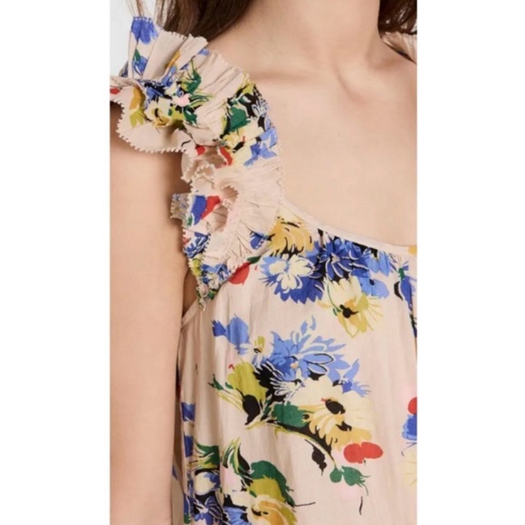 THE GREAT. The Dove Dress ~ Bright Grove Garden Floral Print XS/S - Picture 6 of 12